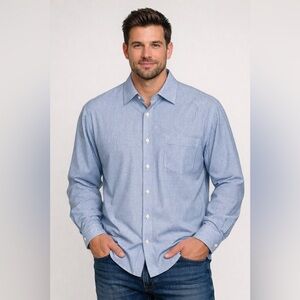 Vineyard Vines Men's Blue Gingham Dress Shirt